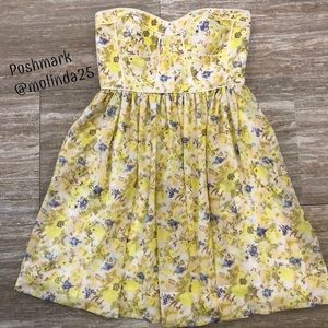 Gianni Binni Floral Bustier Dress